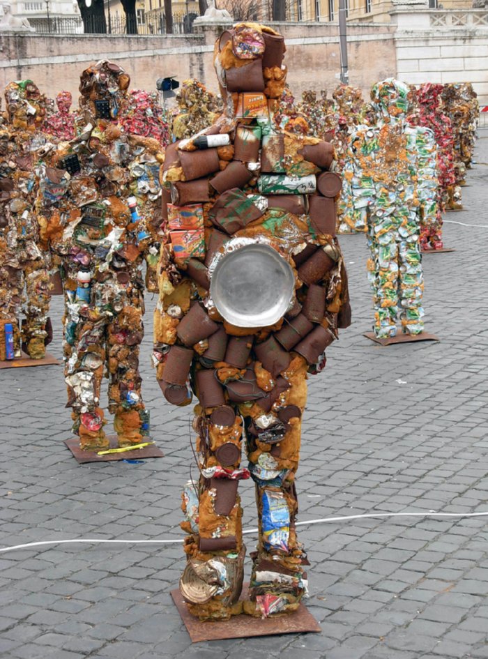 Trash sculpture